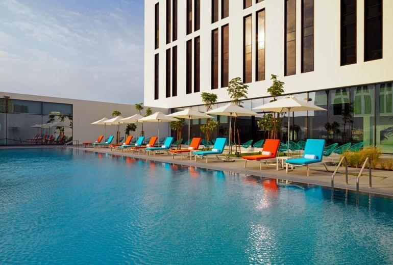 Aloft Me'Aisam, Dubai Hotel Exterior photo